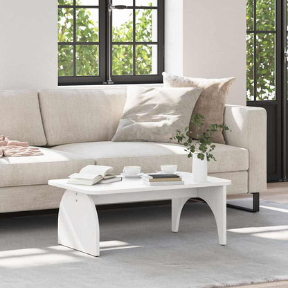 vidaXL Couchtisch Weiß 80 x 50 x 31 cm Massivholz Kiefer