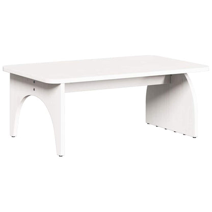 vidaXL Couchtisch Weiß 80 x 50 x 31 cm Massivholz Kiefer