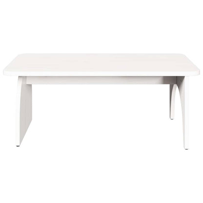 vidaXL Couchtisch Weiß 80 x 50 x 31 cm Massivholz Kiefer