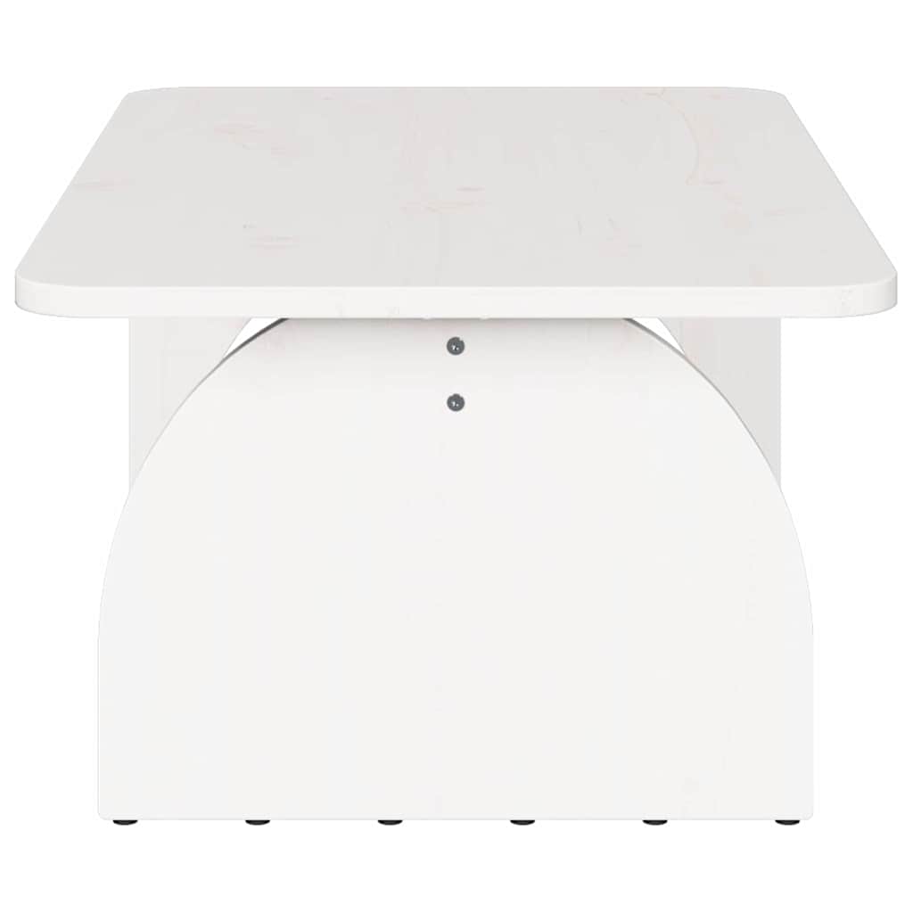 vidaXL Couchtisch Weiß 80 x 50 x 31 cm Massivholz Kiefer