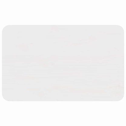 vidaXL Couchtisch Weiß 80 x 50 x 31 cm Massivholz Kiefer