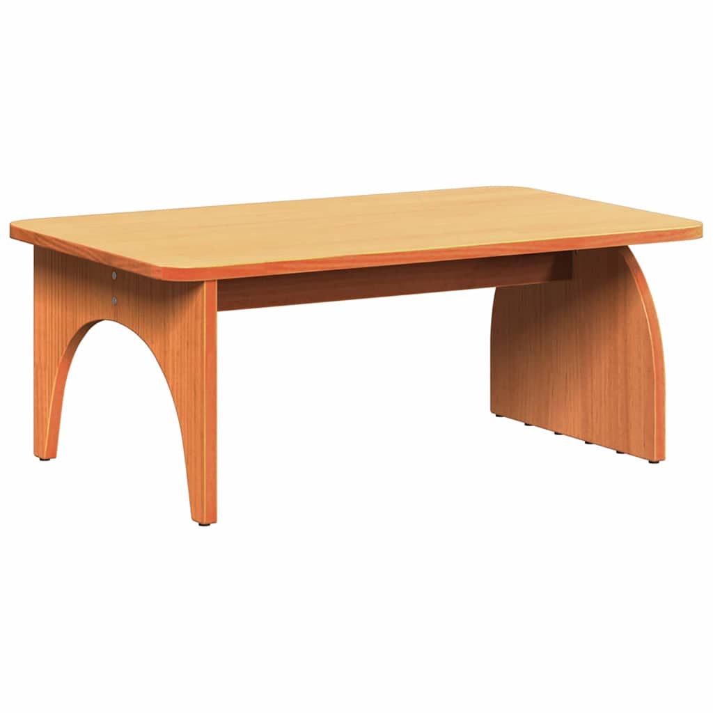 vidaXL Couchtisch Wachsbraun 80 x 50 x 31 cm Massivholz Kiefer