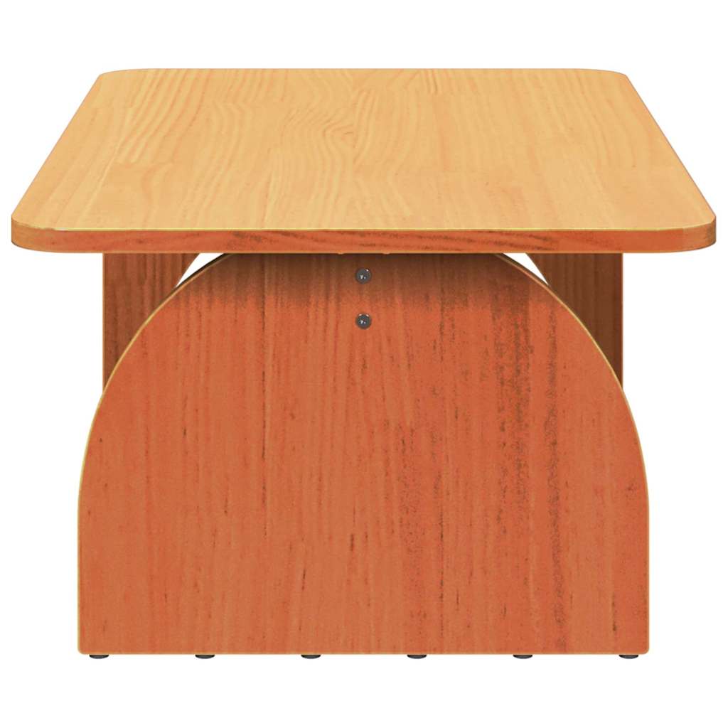 vidaXL Couchtisch Wachsbraun 80 x 50 x 31 cm Massivholz Kiefer
