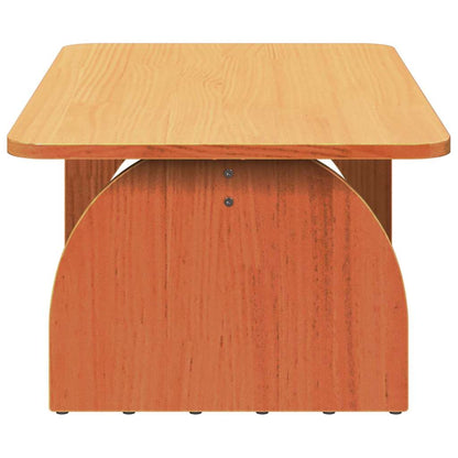 vidaXL Couchtisch Wachsbraun 80 x 50 x 31 cm Massivholz Kiefer