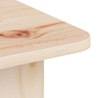 vidaXL Couchtisch Natur 80 x 39,5 x 33,5 cm Massivholz Kiefer