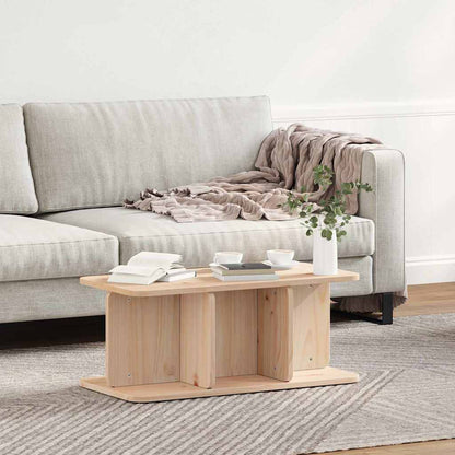vidaXL Couchtisch Natur 80 x 39,5 x 33,5 cm Massivholz Kiefer