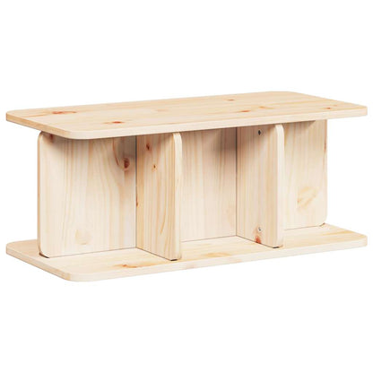 vidaXL Couchtisch Natur 80 x 39,5 x 33,5 cm Massivholz Kiefer