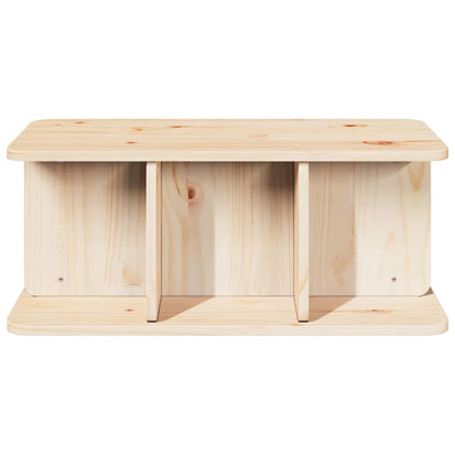 vidaXL Couchtisch Natur 80 x 39,5 x 33,5 cm Massivholz Kiefer