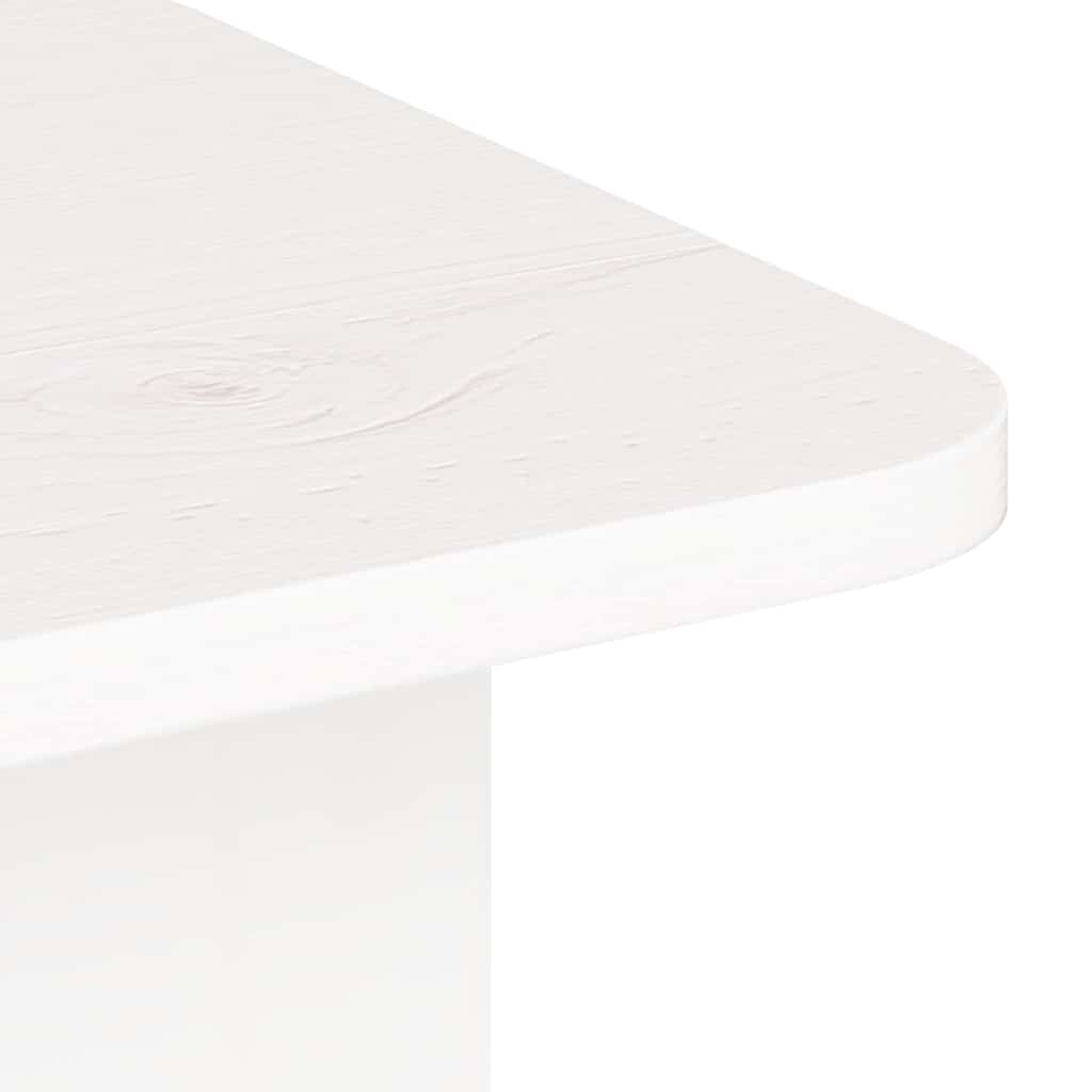 vidaXL Couchtisch Weiß 80 x 39,5 x 33,5 cm Massivholz Kiefer