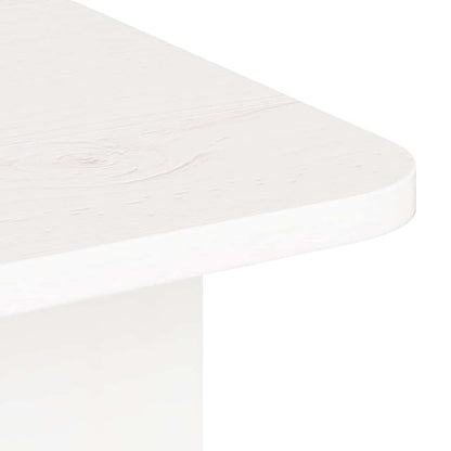 vidaXL Couchtisch Weiß 80 x 39,5 x 33,5 cm Massivholz Kiefer