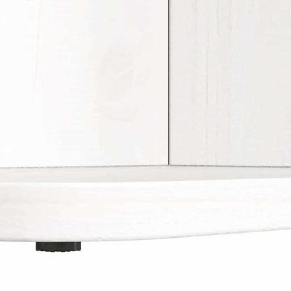 vidaXL Couchtisch Weiß 80 x 39,5 x 33,5 cm Massivholz Kiefer