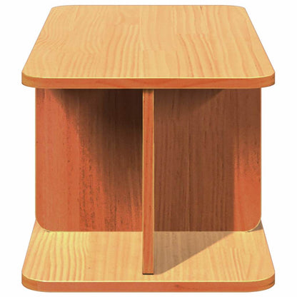 vidaXL Couchtisch Wachsbraun 80 x 39,5 x 33,5 cm Massivholz Kiefer