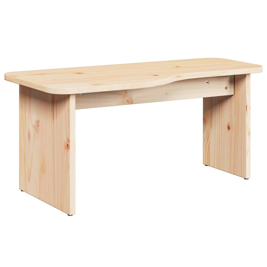 vidaXL Couchtisch 2 pcs Natur Massivholz Kiefer