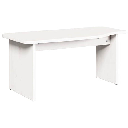vidaXL Couchtisch 2 pcs Weiß Massivholz Kiefer