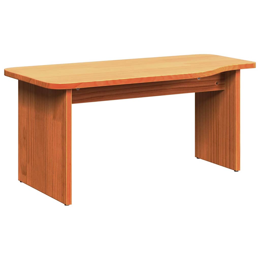 vidaXL Couchtisch 2 pcs Wachsbraun Massivholz Kiefer