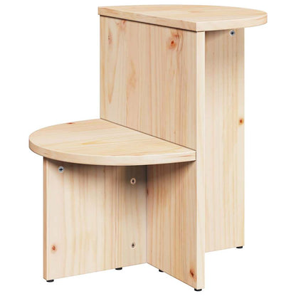 vidaXL Couchtisch Natur 50 x 40 x 50 cm Massivholz Kiefer