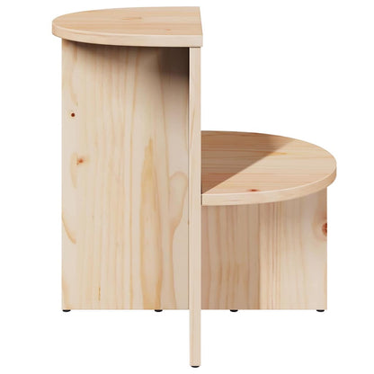 vidaXL Couchtisch Natur 50 x 40 x 50 cm Massivholz Kiefer