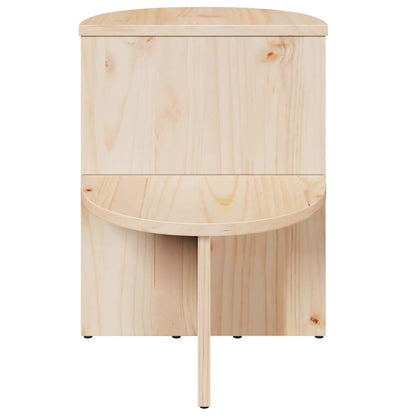 vidaXL Couchtisch Natur 50 x 40 x 50 cm Massivholz Kiefer