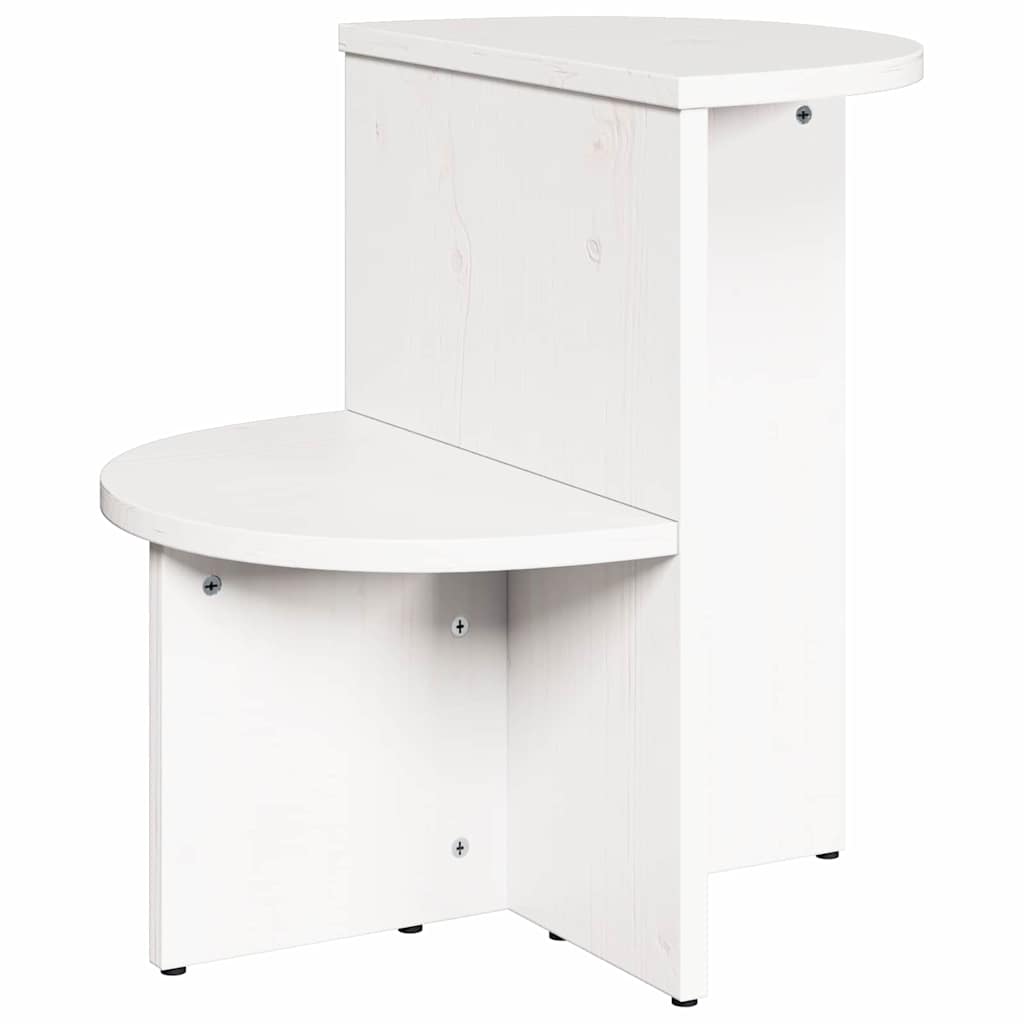 vidaXL Couchtisch Weiß 50 x 40 x 50 cm Massivholz Kiefer