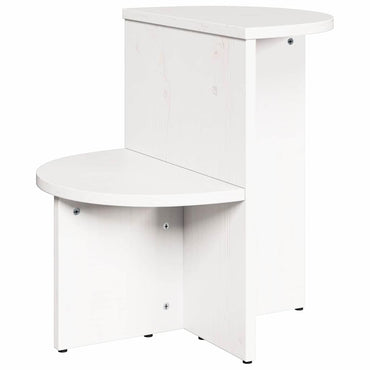 vidaXL Couchtisch Weiß 50 x 40 x 50 cm Massivholz Kiefer