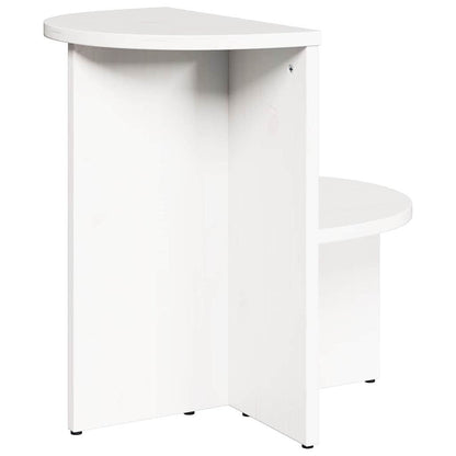 vidaXL Couchtisch Weiß 50 x 40 x 50 cm Massivholz Kiefer