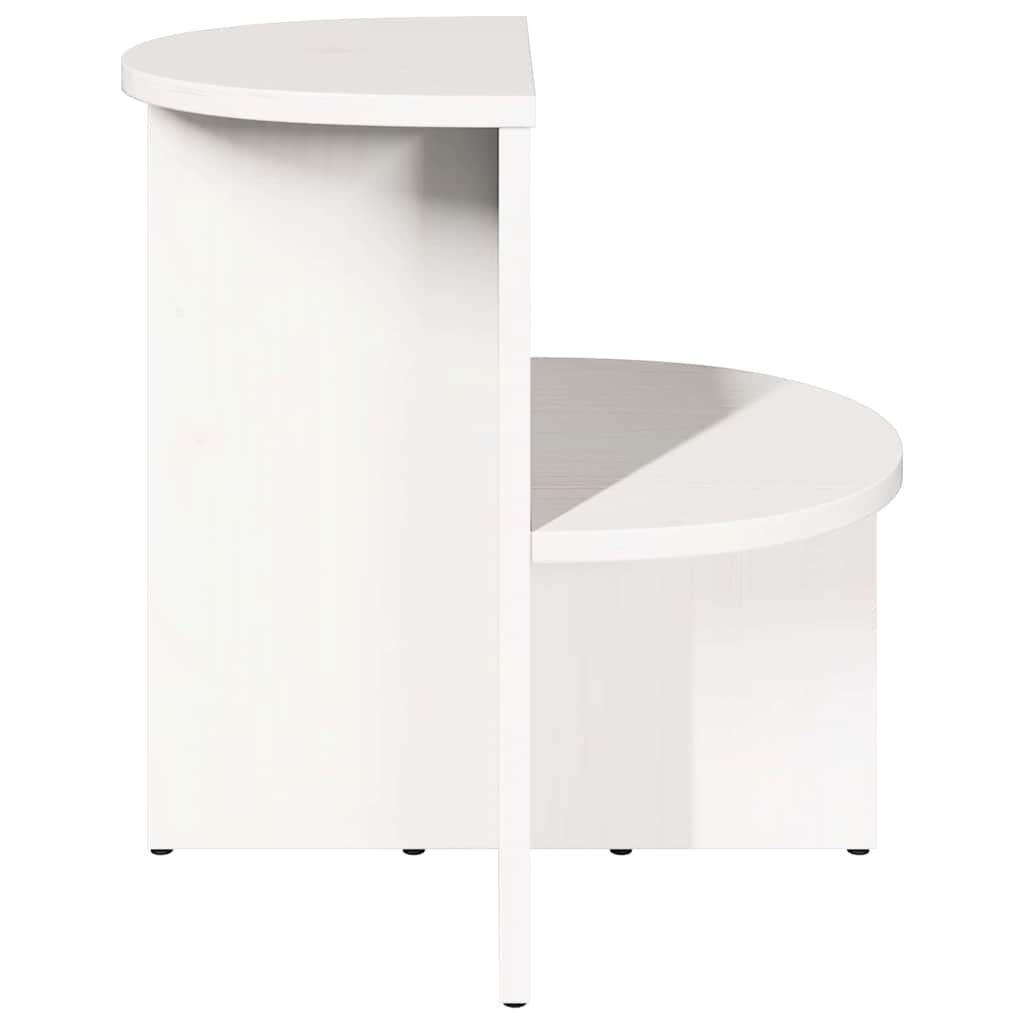 vidaXL Couchtisch Weiß 50 x 40 x 50 cm Massivholz Kiefer