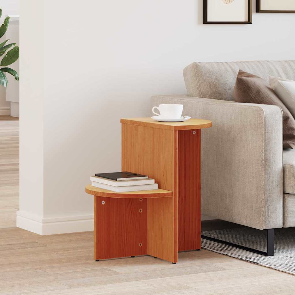 vidaXL Couchtisch Wachsbraun 50 x 40 x 50 cm Massivholz Kiefer