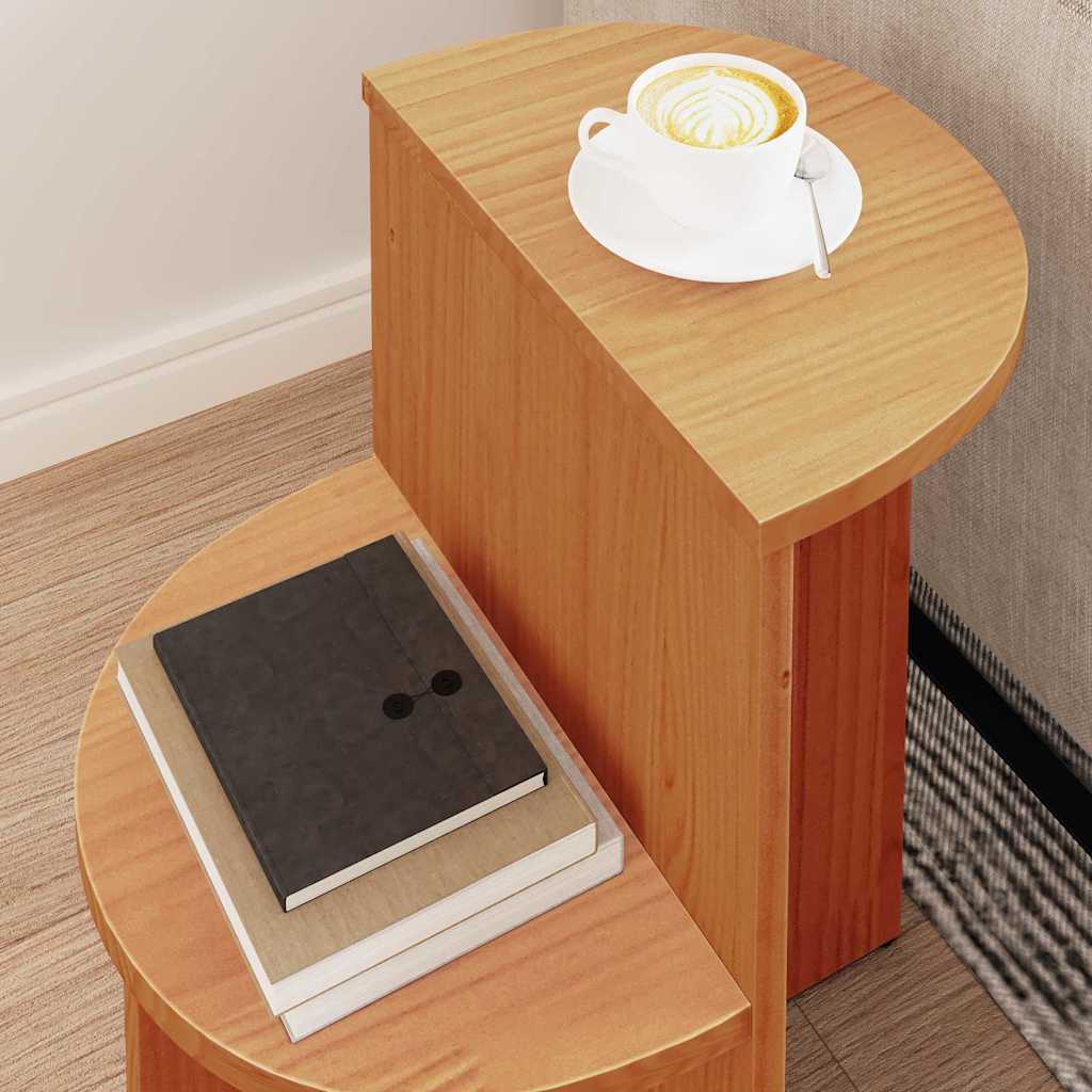 vidaXL Couchtisch Wachsbraun 50 x 40 x 50 cm Massivholz Kiefer