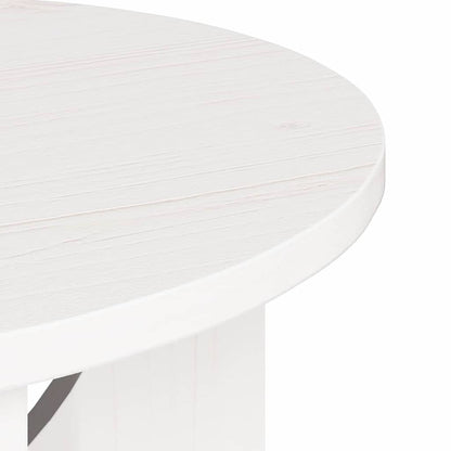 vidaXL Couchtisch Weiß 50 x 50 x 35 cm Massivholz Kiefer