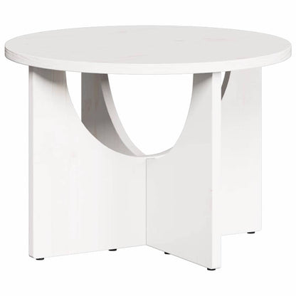 vidaXL Couchtisch Weiß 50 x 50 x 35 cm Massivholz Kiefer