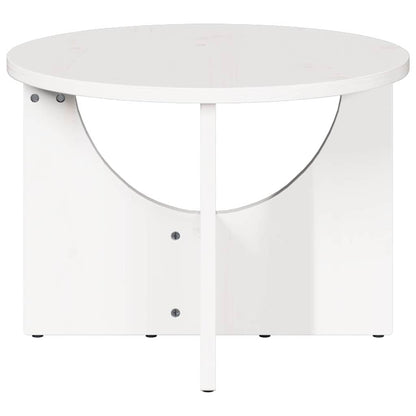 vidaXL Couchtisch Weiß 50 x 50 x 35 cm Massivholz Kiefer