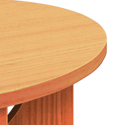 vidaXL Table basse marron ciré 50 x 50 x 35 cm Bois de pin massif