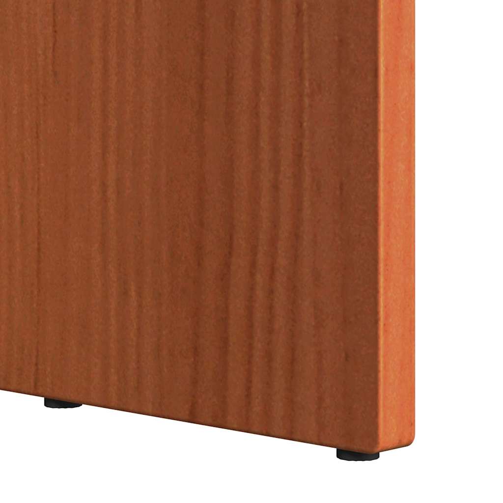 vidaXL Table basse marron ciré 50 x 50 x 35 cm Bois de pin massif