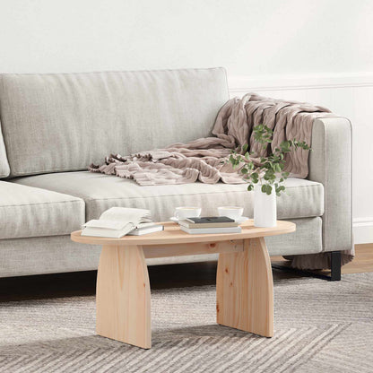 Couchtisch Braun 80 x 40 x 35 cm Massives Kiefernholz