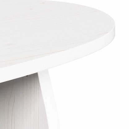 vidaXL Couchtisch Weiß 80 x 40 x 35 cm Massives Kiefernholz
