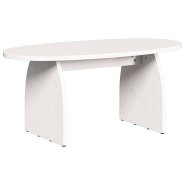 vidaXL Couchtisch Weiß 80 x 40 x 35 cm Massives Kiefernholz