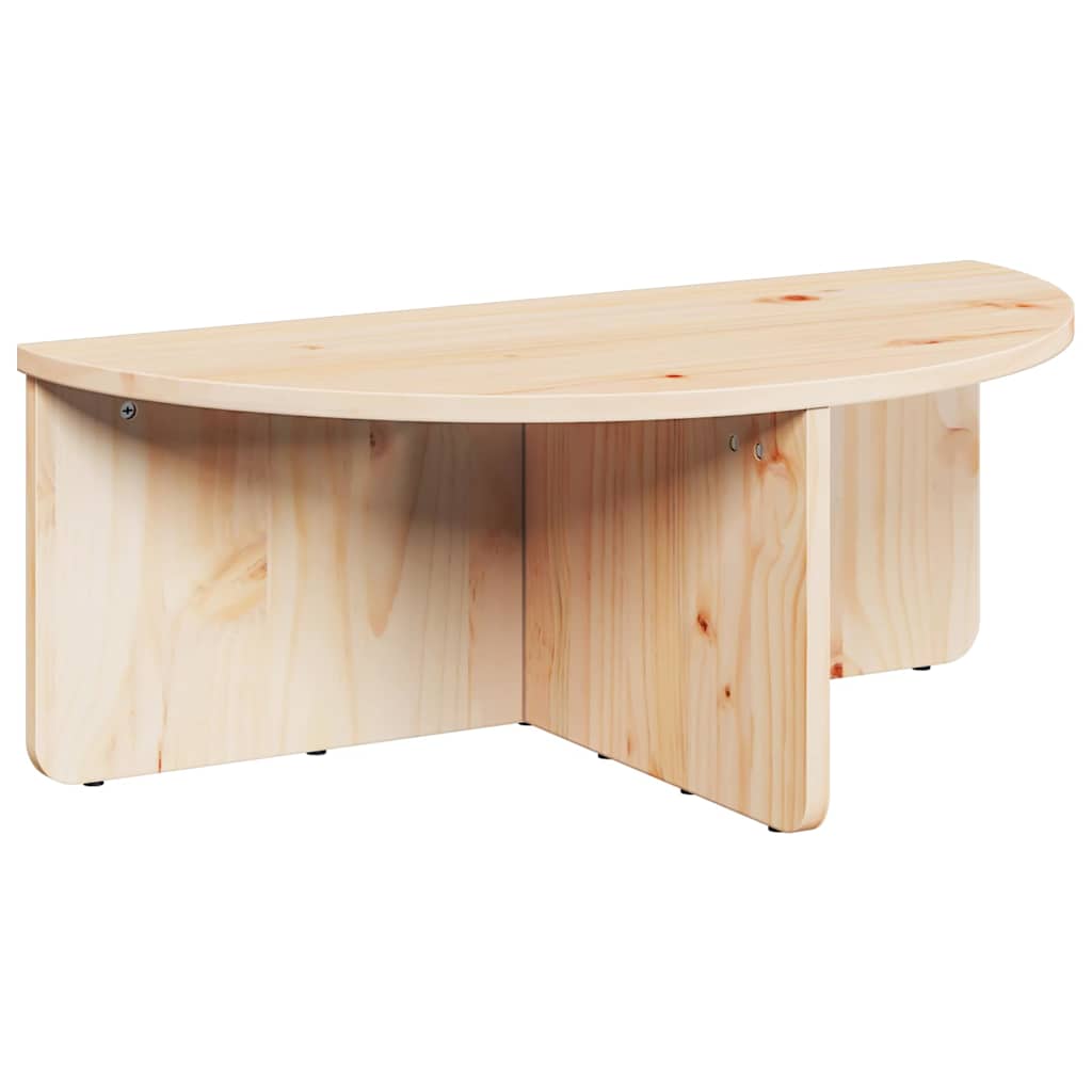 vidaXL Couchtisch 2 pcs Natur Massivholz Kiefer
