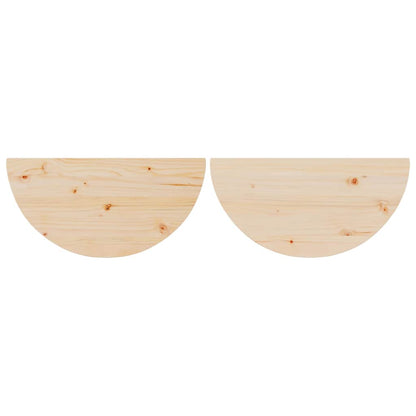 vidaXL Couchtisch 2 pcs Natur Massivholz Kiefer