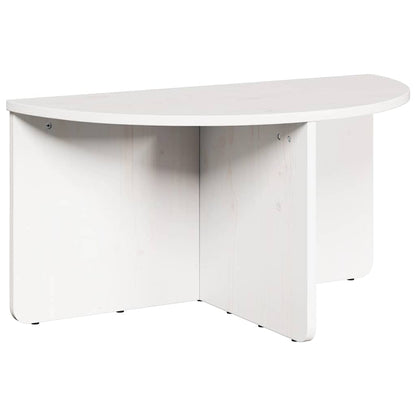 vidaXL Couchtisch 2 pcs Weiß Massivholz Kiefer