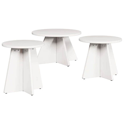 Couchtisch 3 pcs Weiß