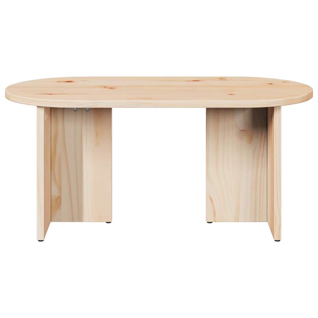 vidaXL Couchtisch Natur 80 x 39,5 x 35 cm Massivholz Kiefer