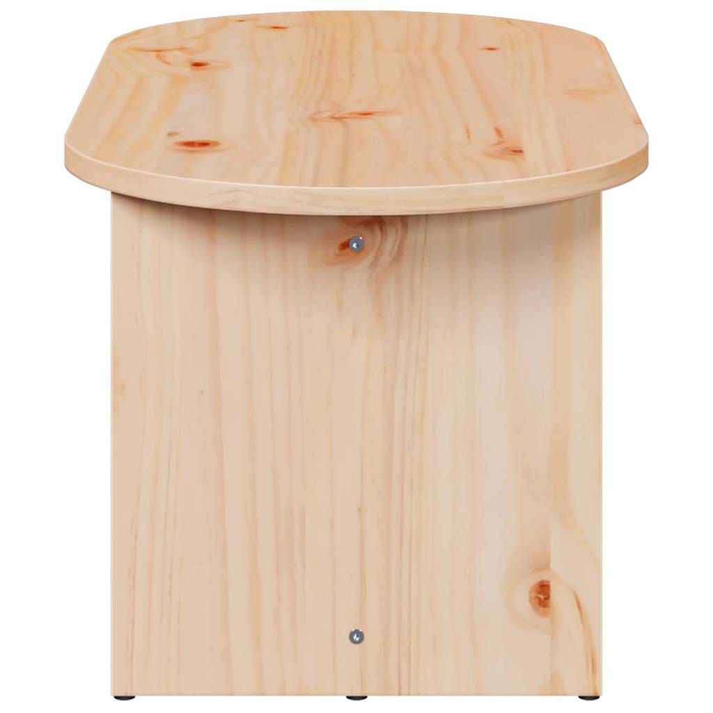 vidaXL Couchtisch Natur 80 x 39,5 x 35 cm Massivholz Kiefer