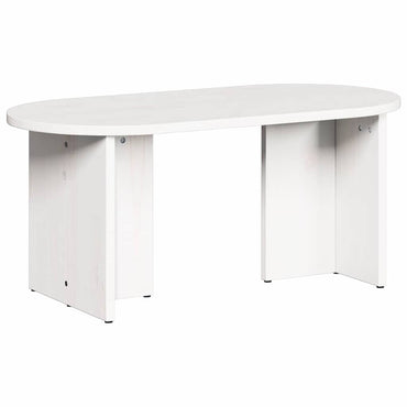 vidaXL Couchtisch Weiß 80 x 39,5 x 35 cm Massivholz Kiefer