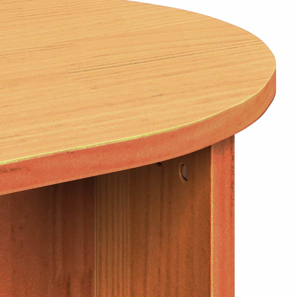 vidaXL Couchtisch Wachsbraun 80 x 39,5 x 35 cm Massivholz Kiefer