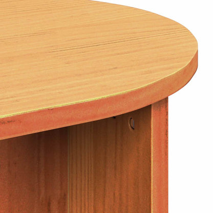 vidaXL Couchtisch Wachsbraun 80 x 39,5 x 35 cm Massivholz Kiefer