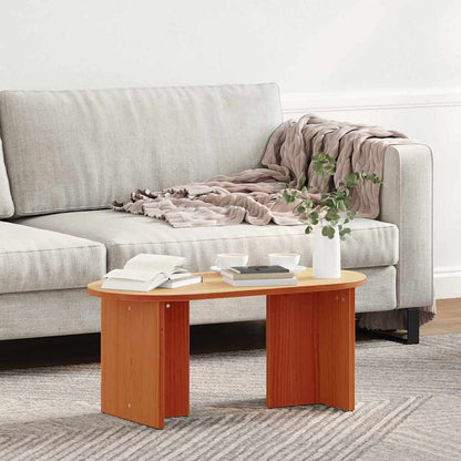 vidaXL Couchtisch Wachsbraun 80 x 39,5 x 35 cm Massivholz Kiefer