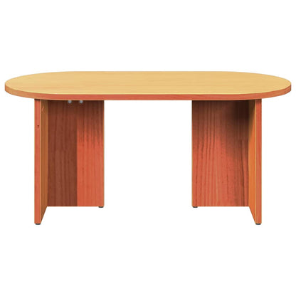 vidaXL Couchtisch Wachsbraun 80 x 39,5 x 35 cm Massivholz Kiefer