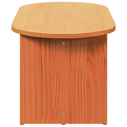 vidaXL Couchtisch Wachsbraun 80 x 39,5 x 35 cm Massivholz Kiefer