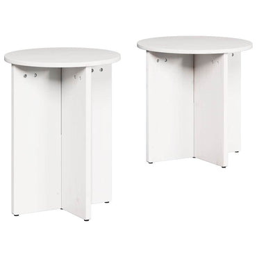 vidaXL Couchtisch 2 pcs Weiß