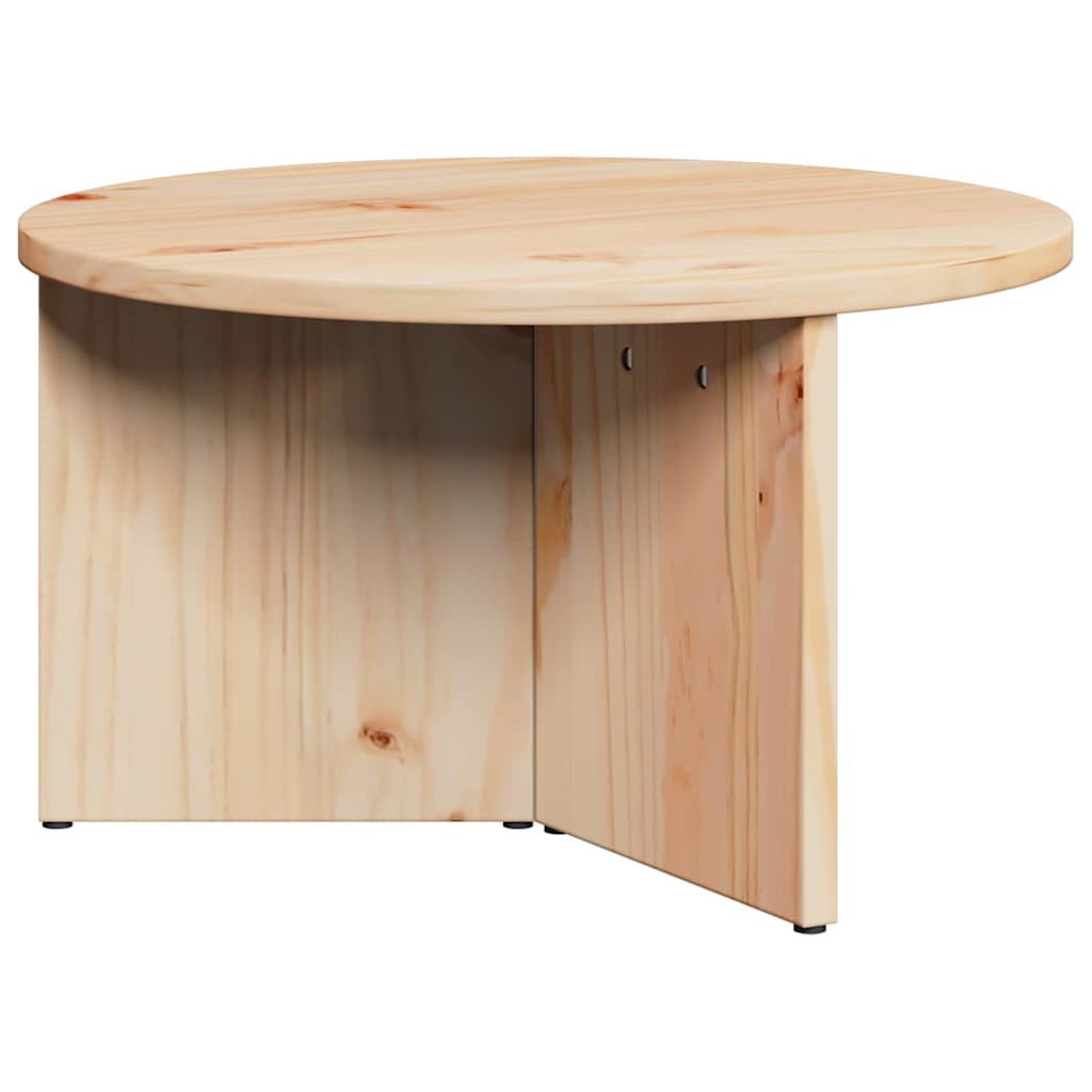 vidaXL Couchtisch 2 pcs Natur Massivholz Kiefer